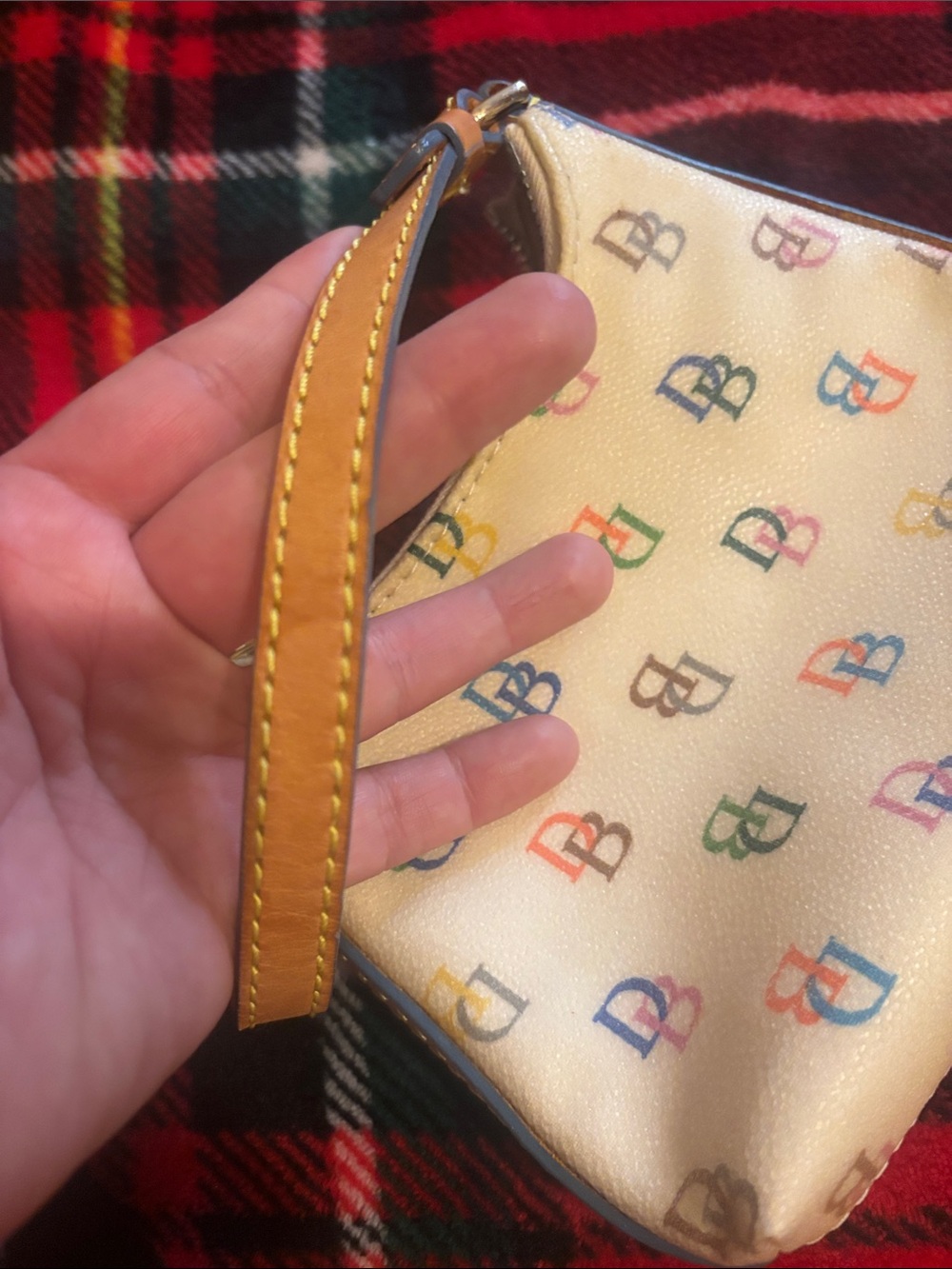 Dooney & Bourke Vintage Y2K Rainbow Monogram Logo mini Handbag - Picture 5 of 6